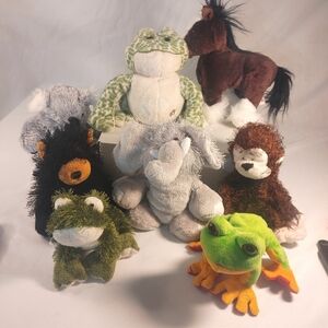 Webkinz Plush Animal Lot of 8 Ganz Koala Elephant Horse Monkey Bear Frog